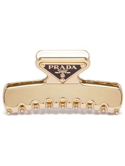 prada hair clip dupe|Prada Triangle Floral Hair Clip .